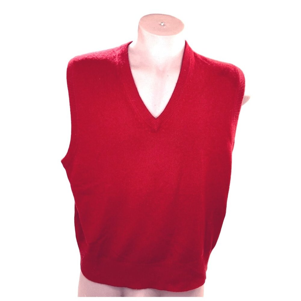 Lord & Taylor Mens Vest 2 Ply Cashmere Size XL